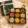 Assorted Ghevar Box 9 Pcs